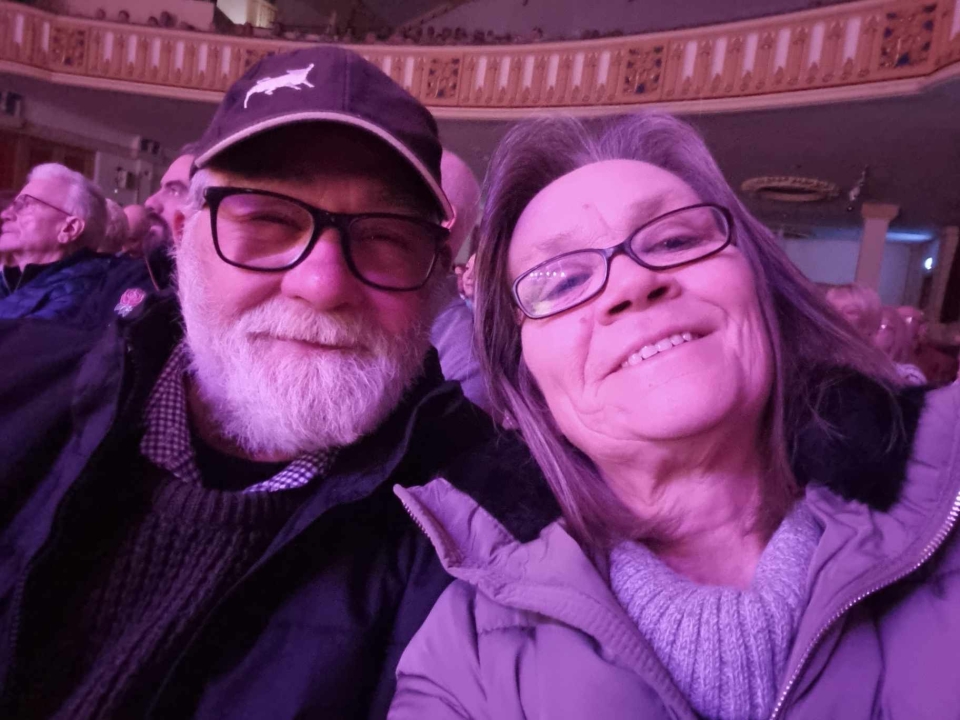 Wife and I at The Upbeat Beatles show.