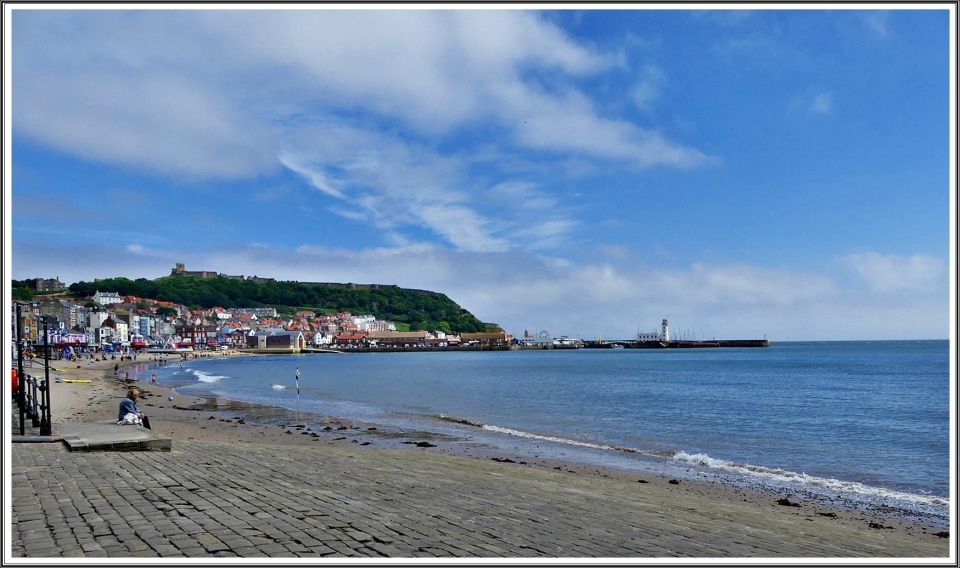'Scarborough, on the North Yorkshire coastline'