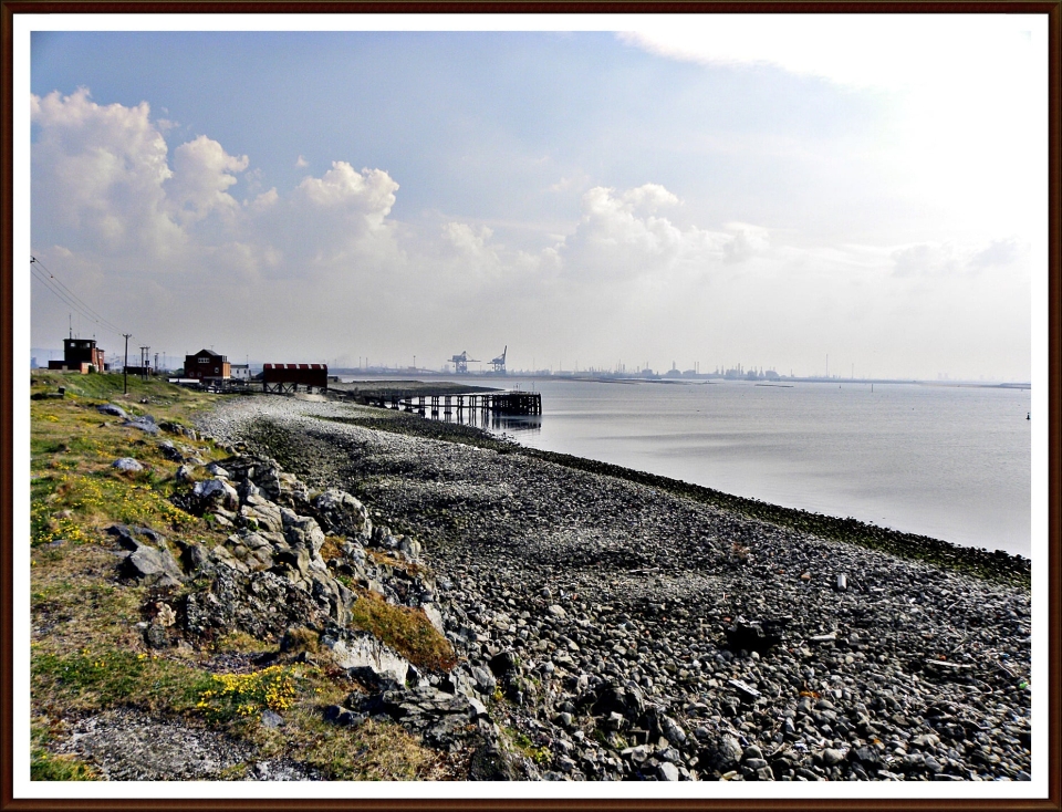 'The Mouth of the River Tees. N.E.England.